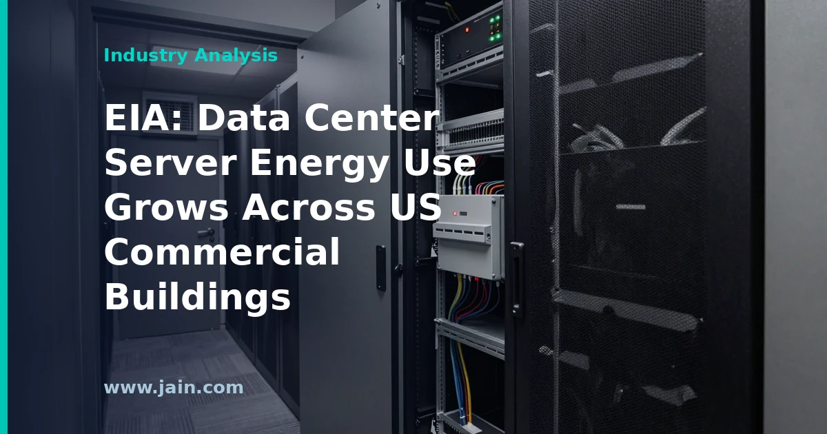 EIA: Data Center Server Energy Use Grows Across US Commercial Buildings