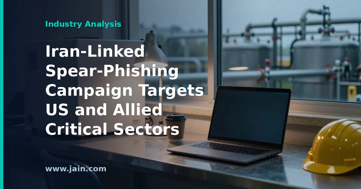 Iran-Linked Spear-Phishing Campaign Targets US and Allied Critical Sectors