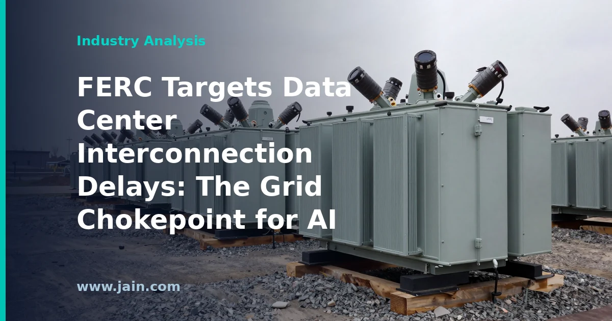 FERC Targets Data Center Interconnection Delays: The Grid Chokepoint for AI