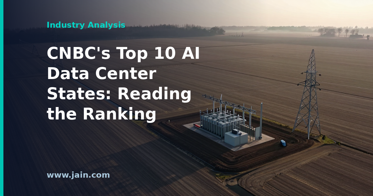 CNBC’s Top 10 AI Data Center States: Reading the Ranking