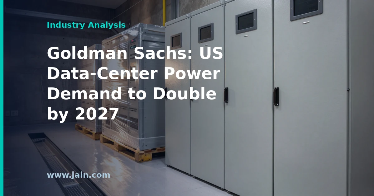 Goldman Sachs: US Data-Center Power Demand to Double by 2027