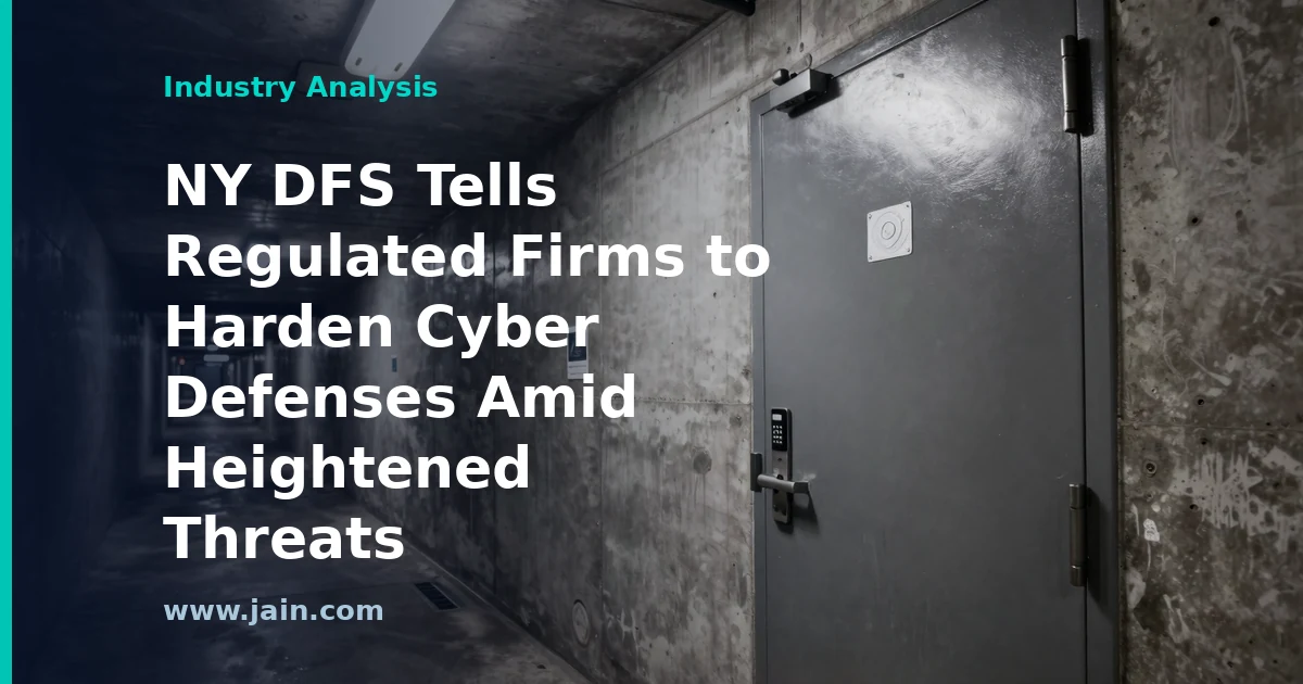 NY DFS Tells Regulated Firms to Harden Cyber Defenses Amid Heightened Threats