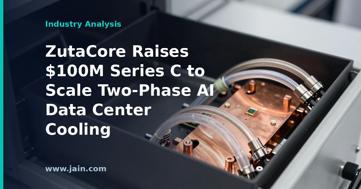 ZutaCore Raises $100M Series C to Scale Two-Phase AI Data Center Cooling