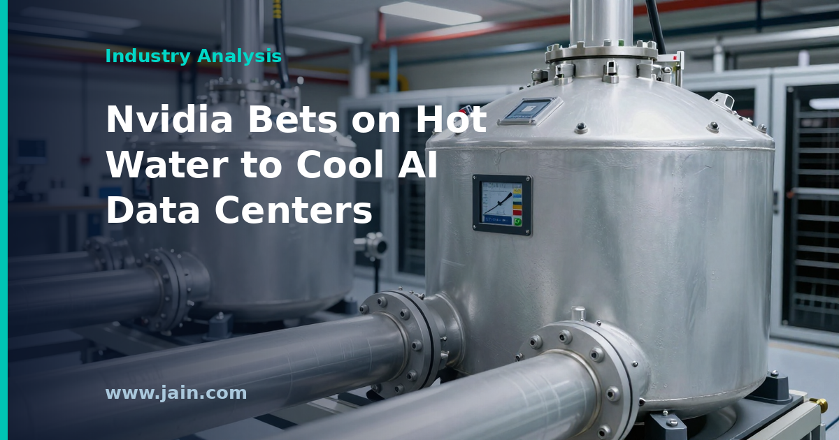 Nvidia’s Hot-Water Cooling Claims Up to 100% Water-Use Reduction for AI Data Centers