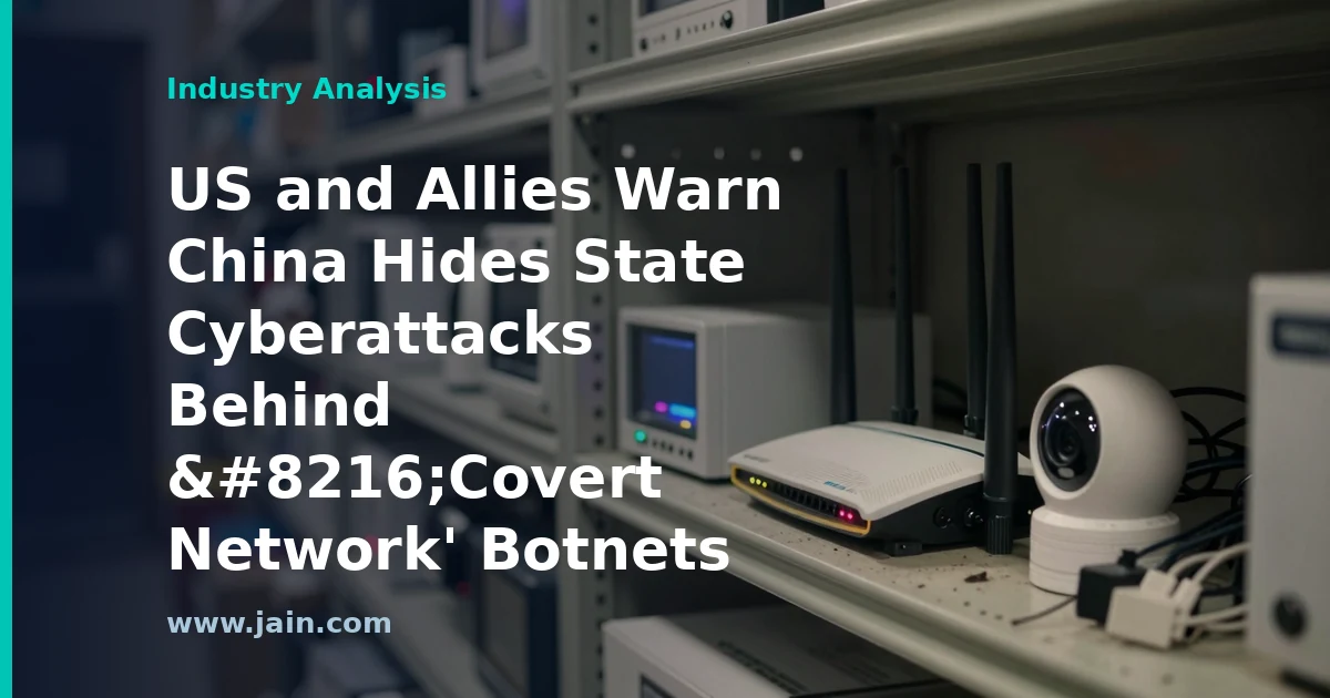 US and Allies Warn China Hides State Cyberattacks Behind &lsquo;Covert Network&rsquo; Botnets