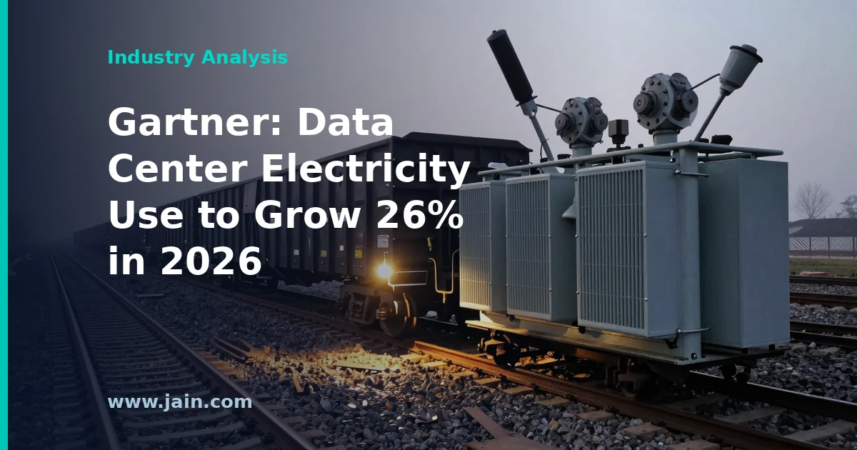 Gartner: Data Center Electricity Use to Grow 26% in 2026
