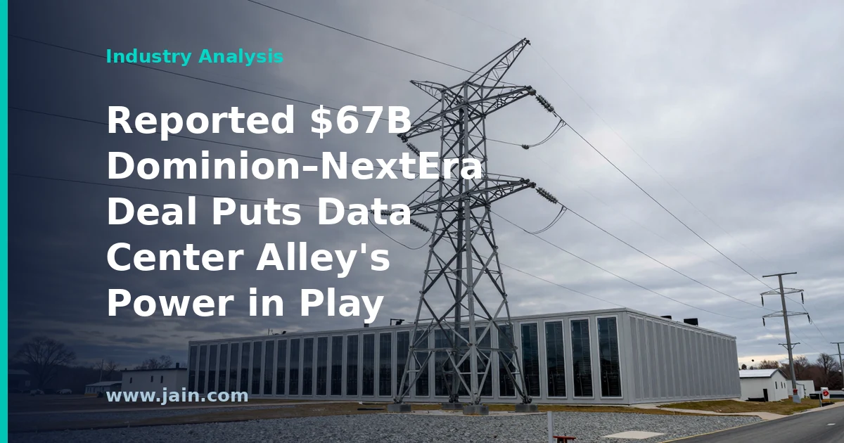 Reported $67B Dominion–NextEra Deal Puts Data Center Alley’s Power in Play
