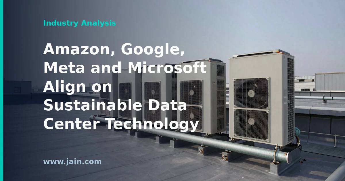 Amazon, Google, Meta and Microsoft Align on Sustainable Data Center Technology