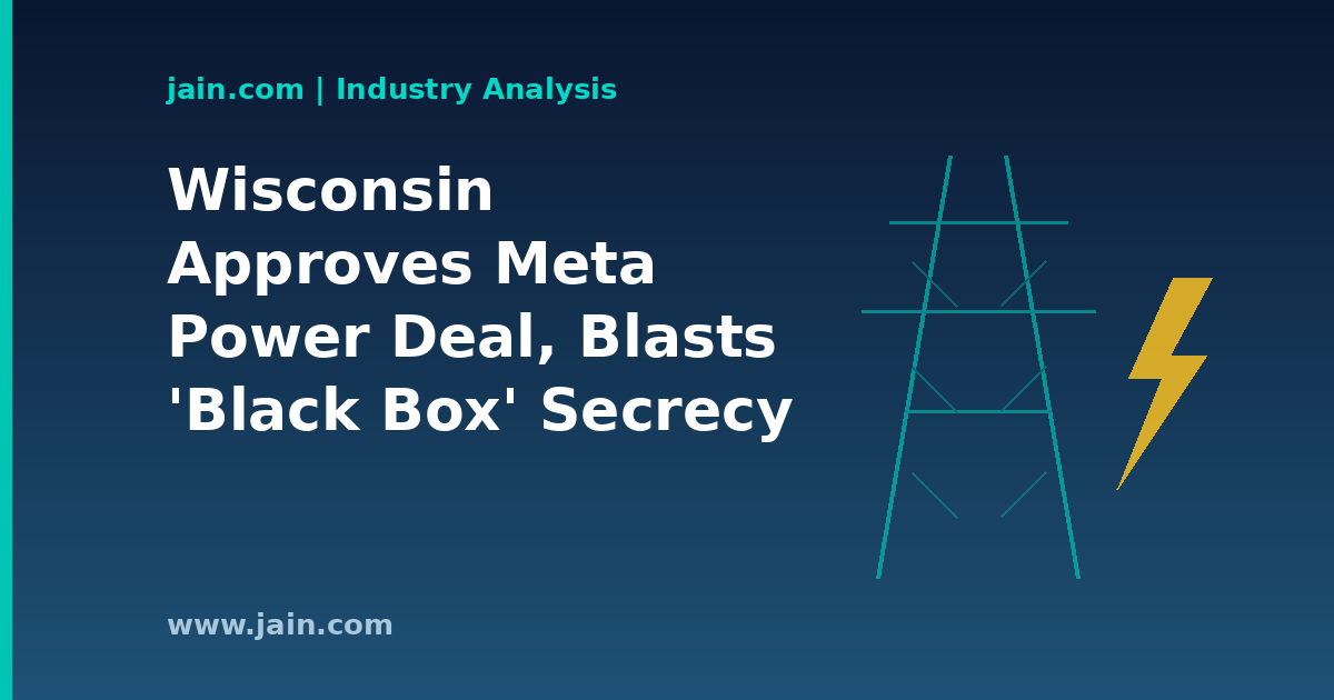 Wisconsin PSC Approves Alliant-Meta Power Deal, Criticizes ‘Black Box’ Terms