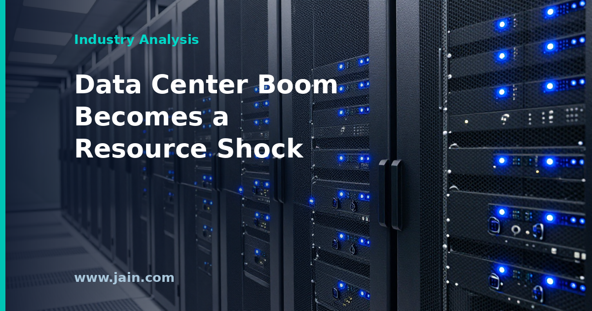 Bank of America Institute Calls Data Center Construction a Resource Shock
