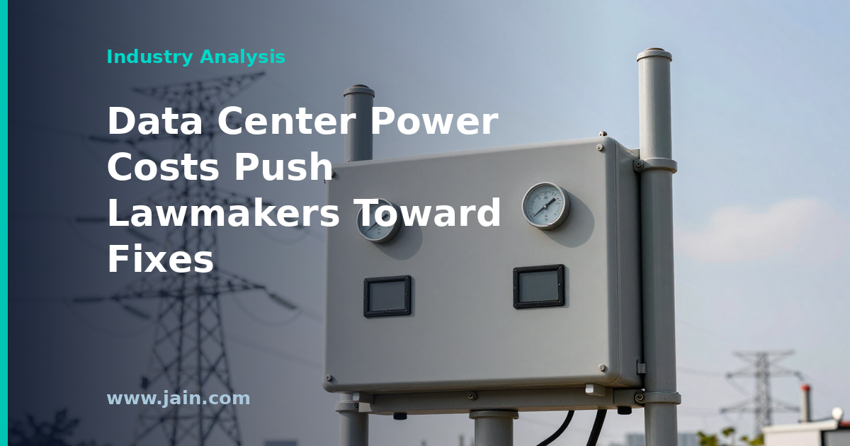 Data Center Power Costs Draw Lawmakers Toward Rate-Design Fixes