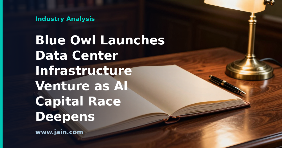 Blue Owl Launches Data Center Infrastructure Venture as AI Capital Race Deepens