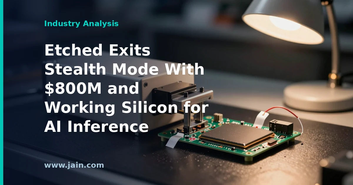 Etched Exits Stealth Mode With $800M and Working Silicon for AI Inference