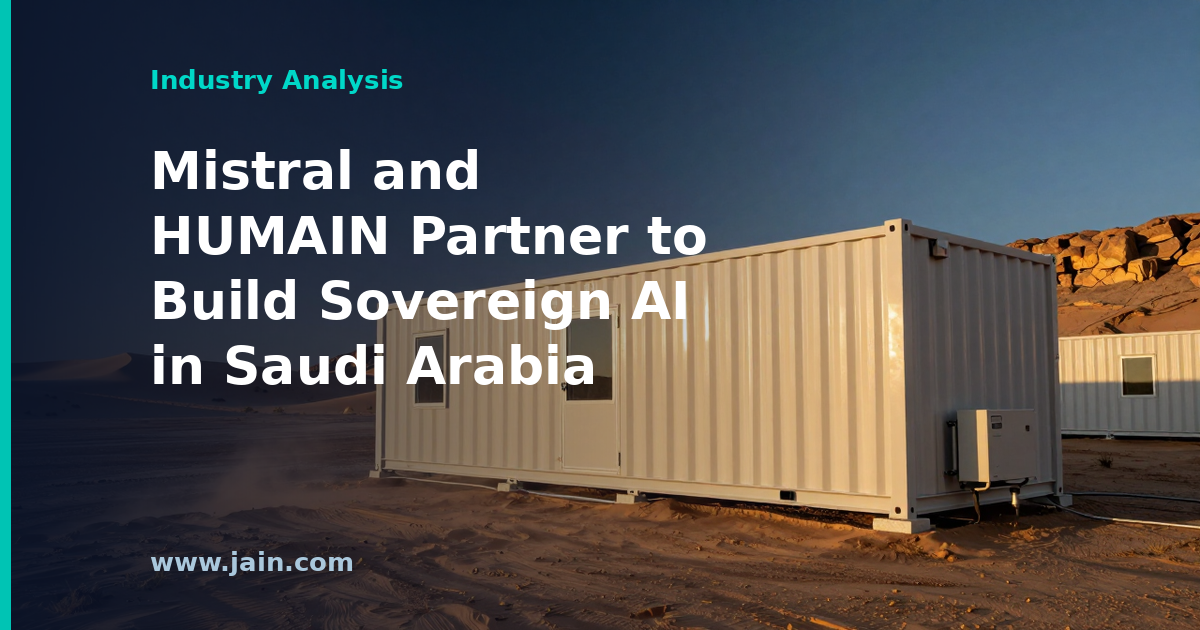 Mistral and HUMAIN Partner to Build Sovereign AI in Saudi Arabia