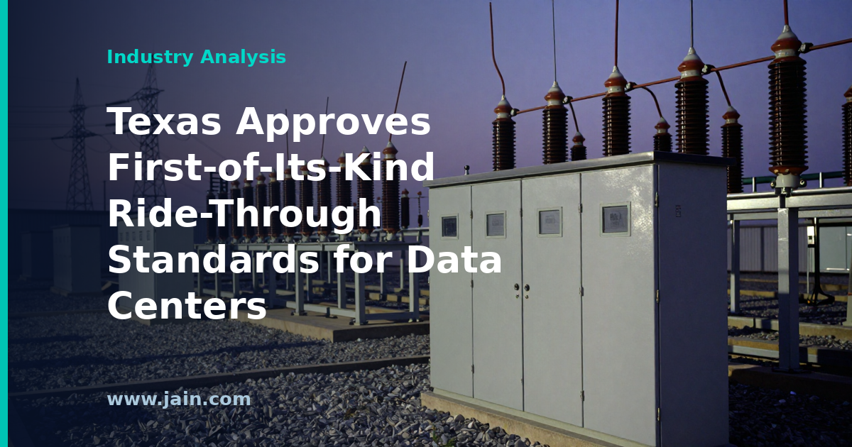 Texas Approves First-of-Its-Kind Ride-Through Standards for Data Centers