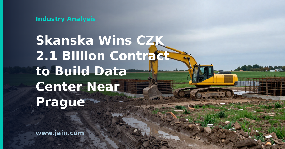 Skanska Wins CZK 2.1 Billion Contract to Build Data Center Near Prague