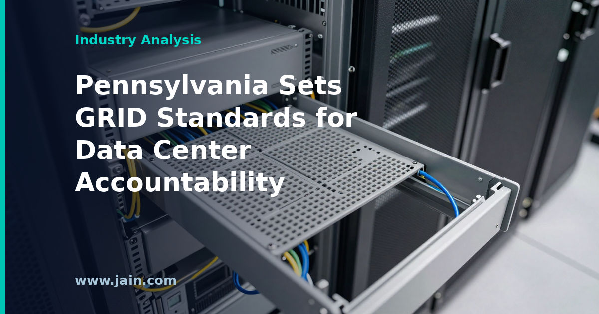 Pennsylvania&rsquo;s GRID Standards Make It an Early Mover on Data Center Accountability