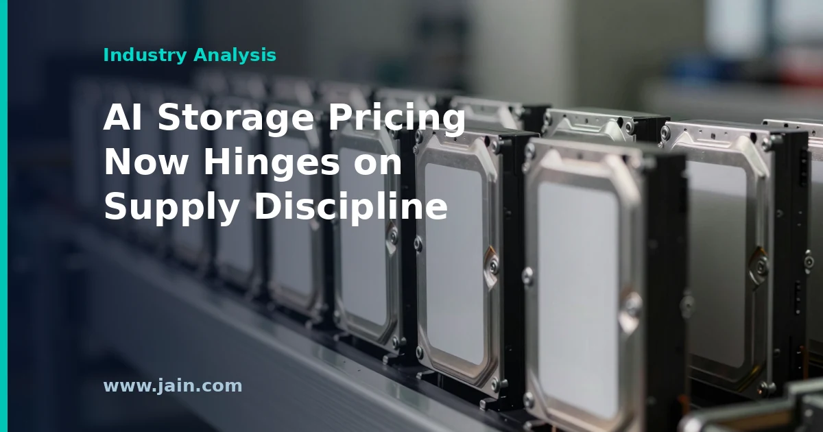 Toshiba&rsquo;s 30% HDD Share Goal Leaves AI Storage Pricing Riding on Supply Discipline