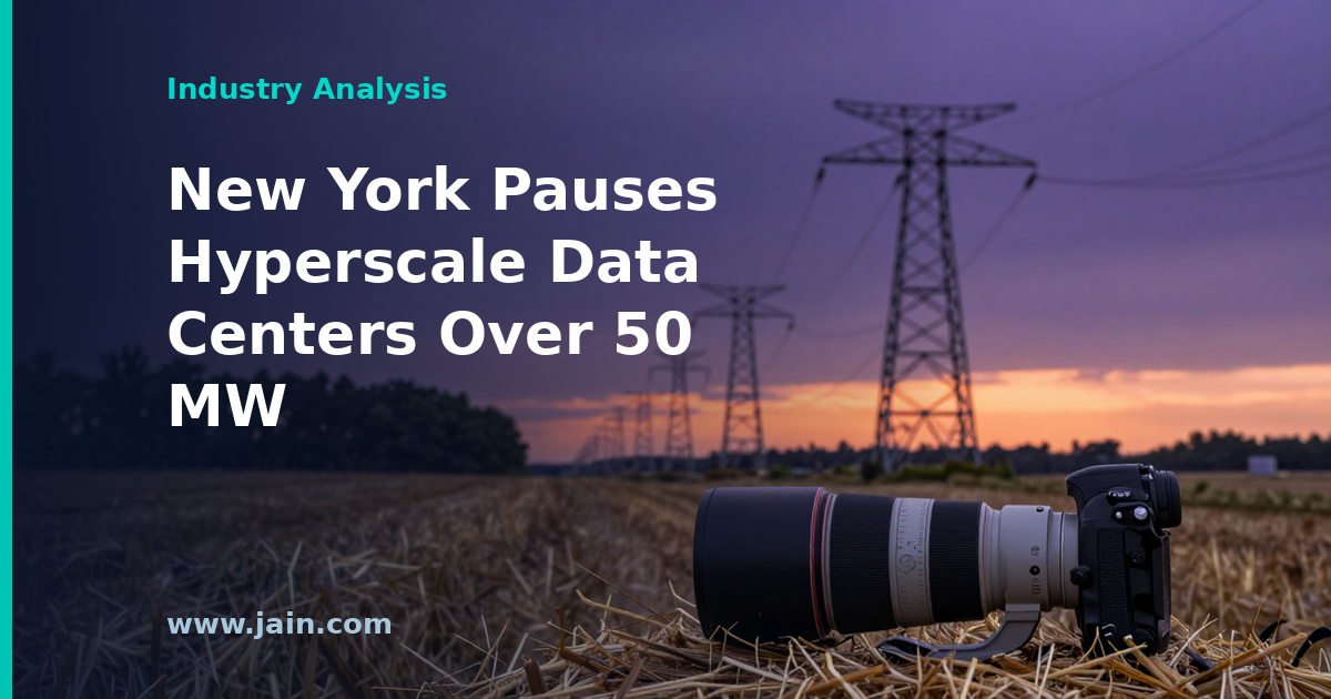 New York Pauses New Hyperscale Data Centers Over 50 MW