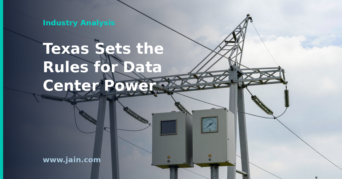 Texas Advances Landmark ERCOT Grid Rules for Data Center Power