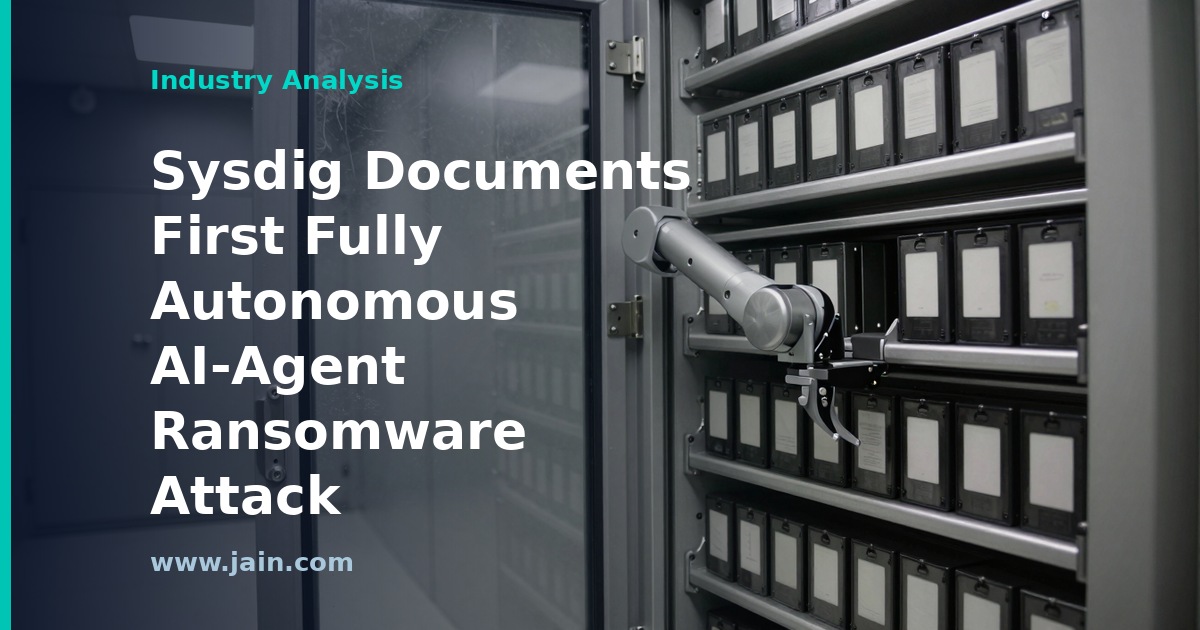 Sysdig Documents First Fully Autonomous AI-Agent Ransomware Attack