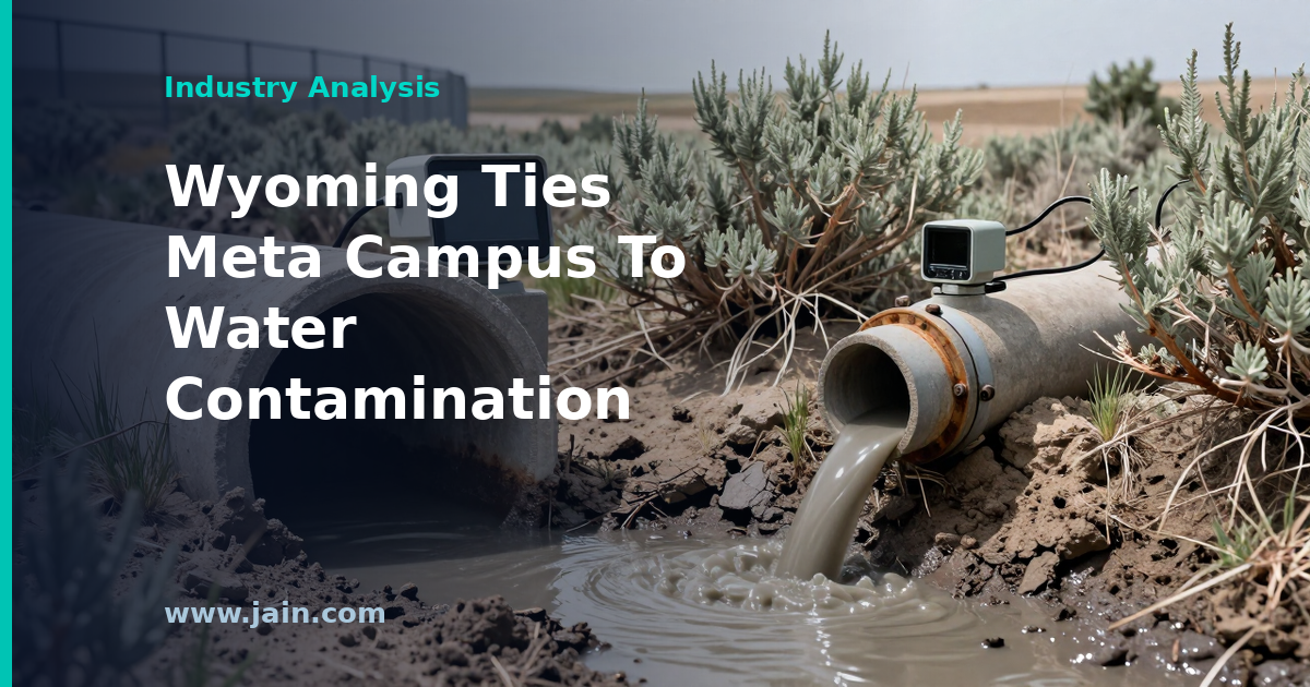 Wyoming Officials Link Meta Data Center to Water Contamination