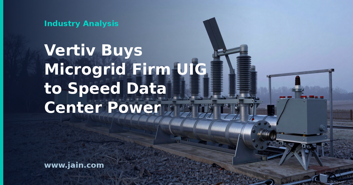 Vertiv&rsquo;s $2.6B Bet That Power, Not Cooling, Is the Constraint