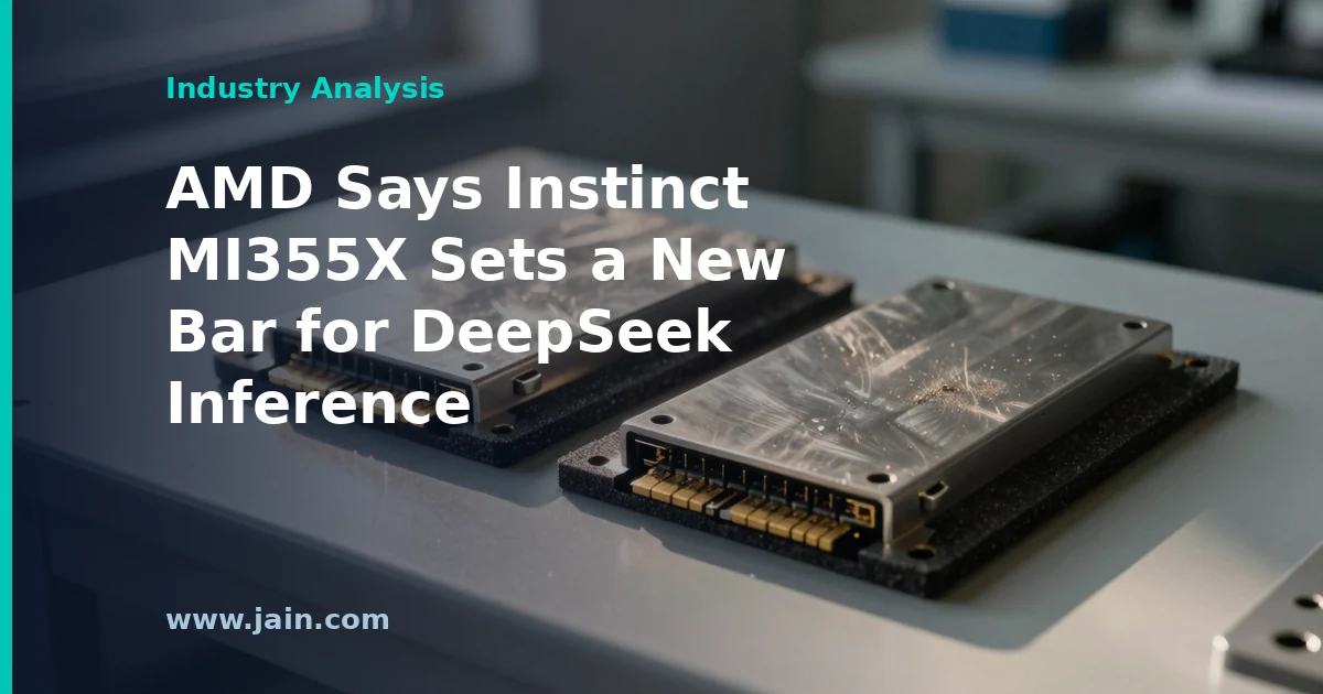 AMD Says Instinct MI355X Sets a New Bar for DeepSeek Inference