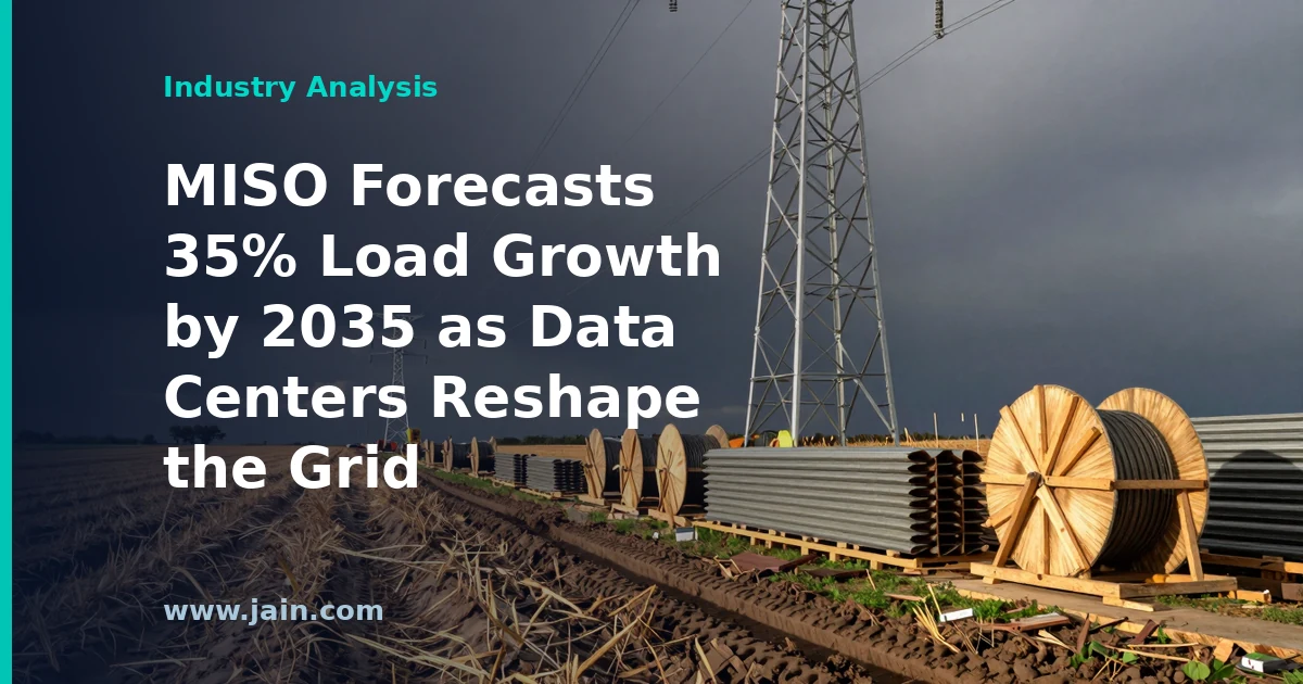 MISO Forecasts 35% Load Growth by 2035 as Data Centers Reshape the Grid