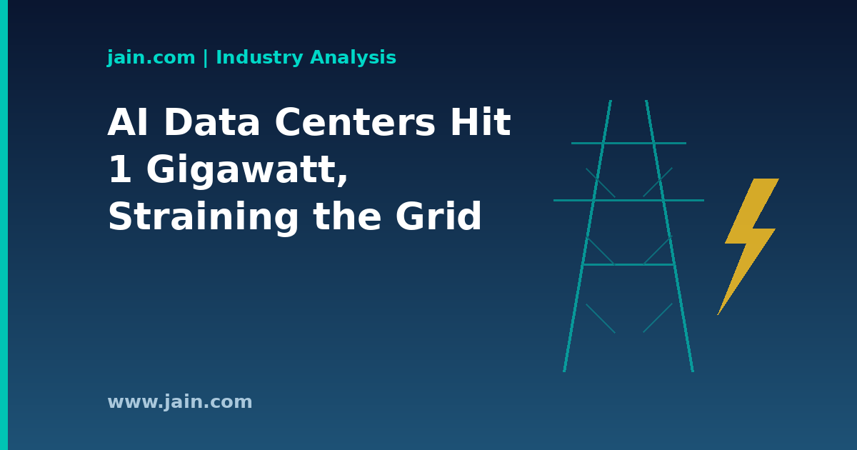 AI Data Centers Cross 1 Gigawatt as Power Becomes the Defining Constraint