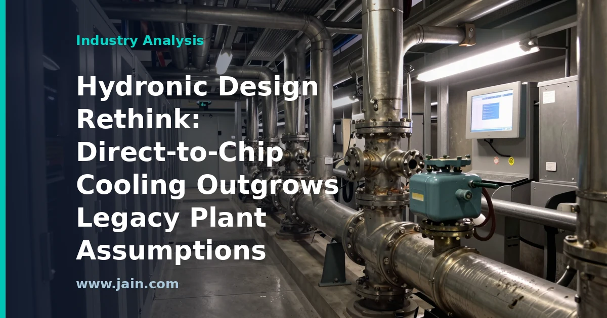Hydronic Design Rethink: Direct-to-Chip Cooling Outgrows Legacy Plant Assumptions