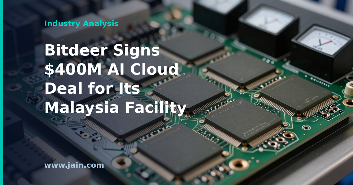 Bitdeer Signs $400M AI Cloud Deal for Its Malaysia Facility