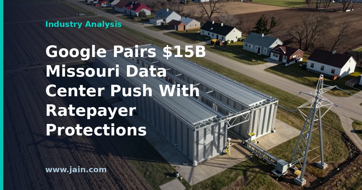 Google Pairs $15B Missouri Data Center Push With Ratepayer Protections