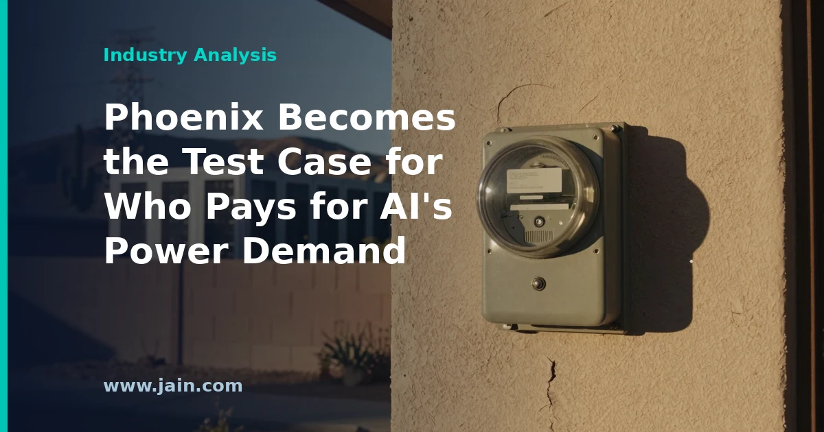 Phoenix Becomes the Test Case for Who Pays for AI&rsquo;s Power Demand