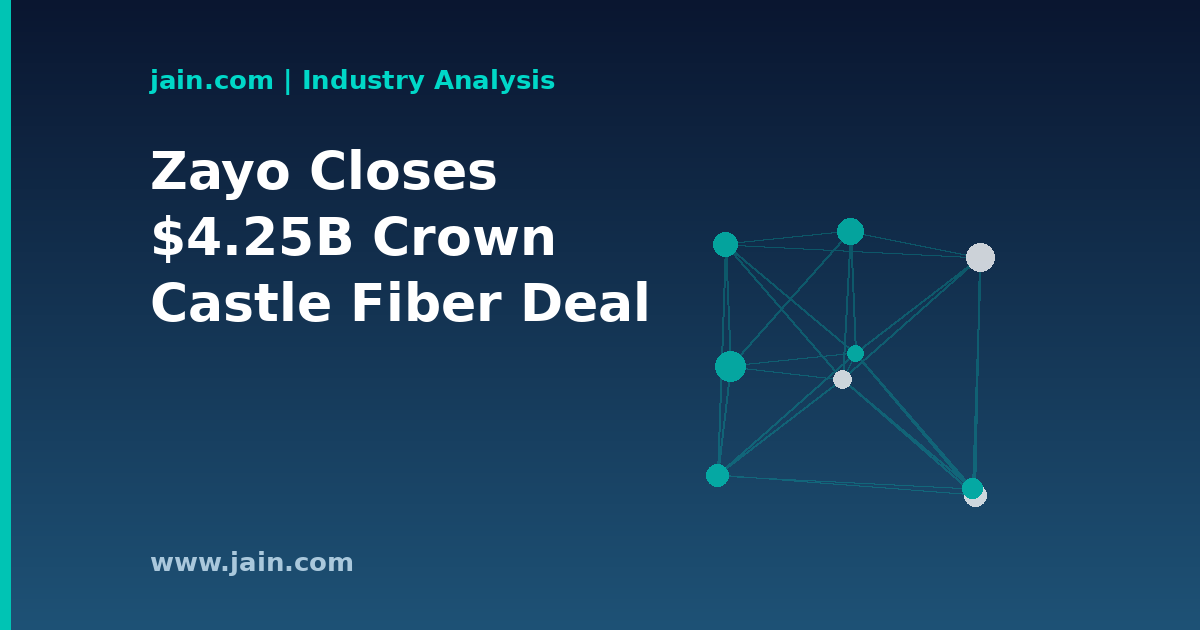 Zayo Closes $4.25B Crown Castle Fiber Deal, Redrawing the US Long-Haul Map