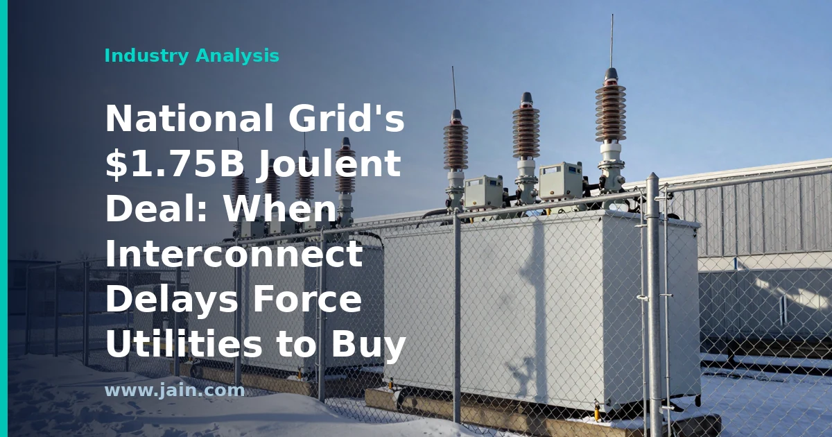 National Grid’s $1.75B Joulent Deal: When Interconnect Delays Force Utilities to Buy
