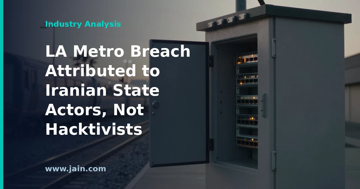 LA Metro Breach Attributed to Iranian State Actors, Not Hacktivists