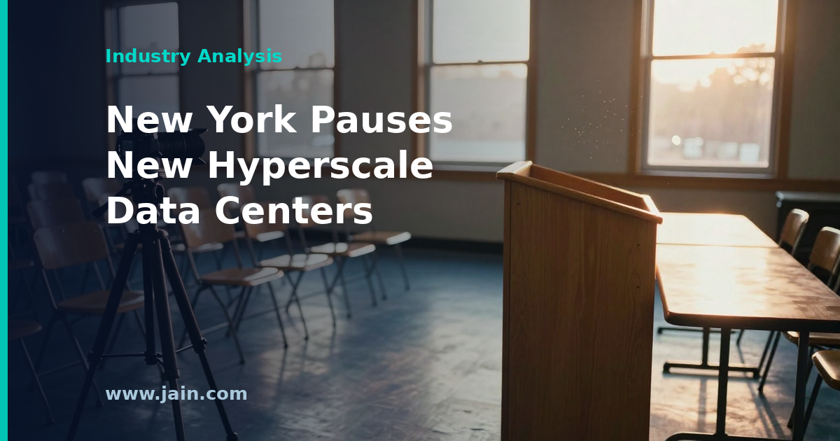 New York Enacts First Statewide Hyperscale Data Center Moratorium