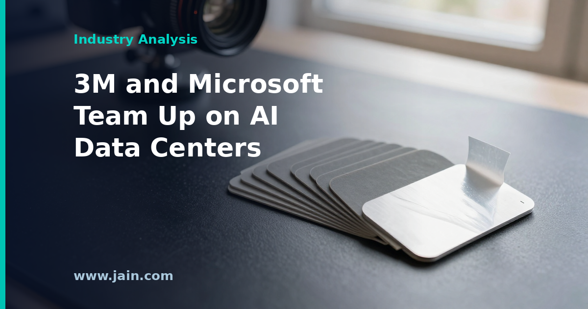 3M and Microsoft Partner on AI Data Center Materials