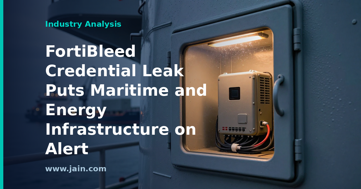 FortiBleed Credential Leak Puts Maritime and Energy Infrastructure on Alert