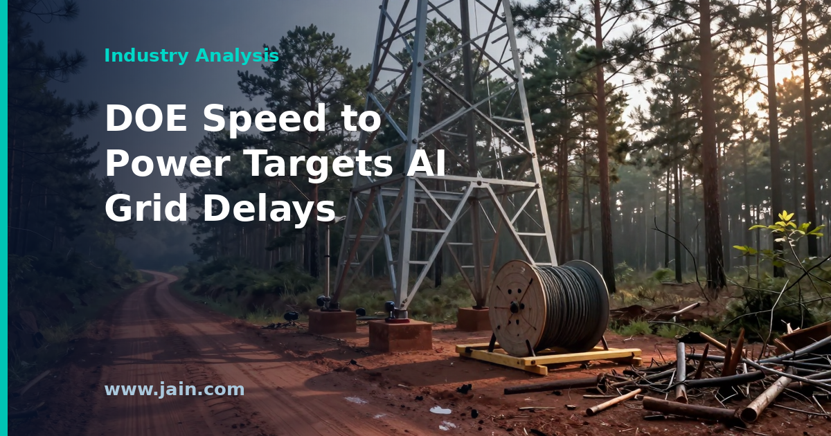 DOE ‘Speed to Power’ Targets AI Data Center Grid Delays
