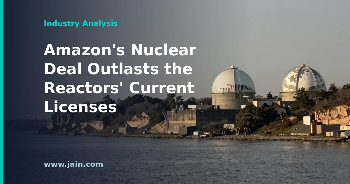Calvert Cliffs nuclear plant on Maryland's Chesapeake Bay, site of Amazon's 20-year, 690 MW Constellation power deal