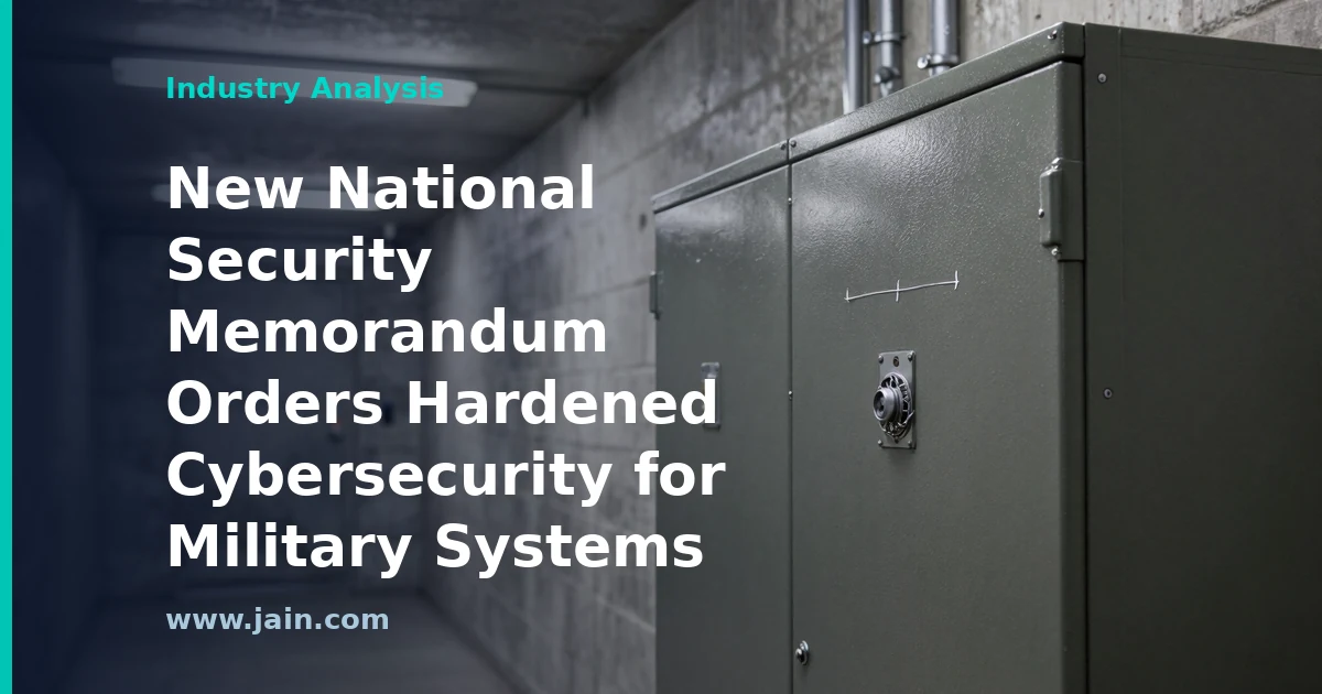 New National Security Memorandum Orders Hardened Cybersecurity for Military Systems