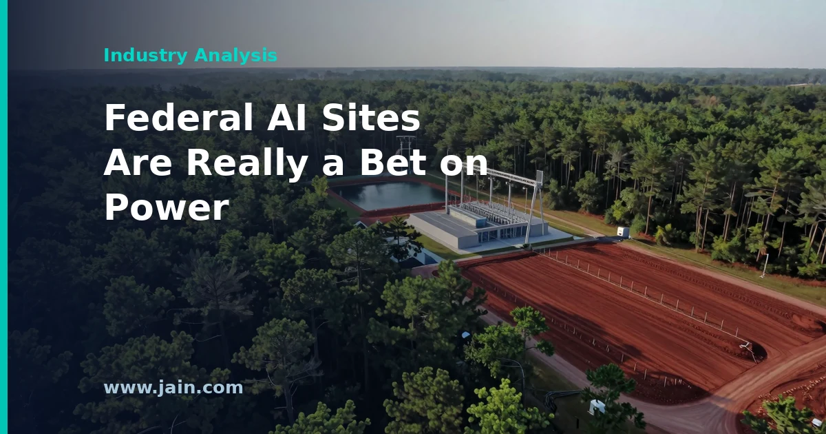 Savannah River Pick Shows DOE’s 16 AI Sites Are a Power Bet, Not Just a Land Deal