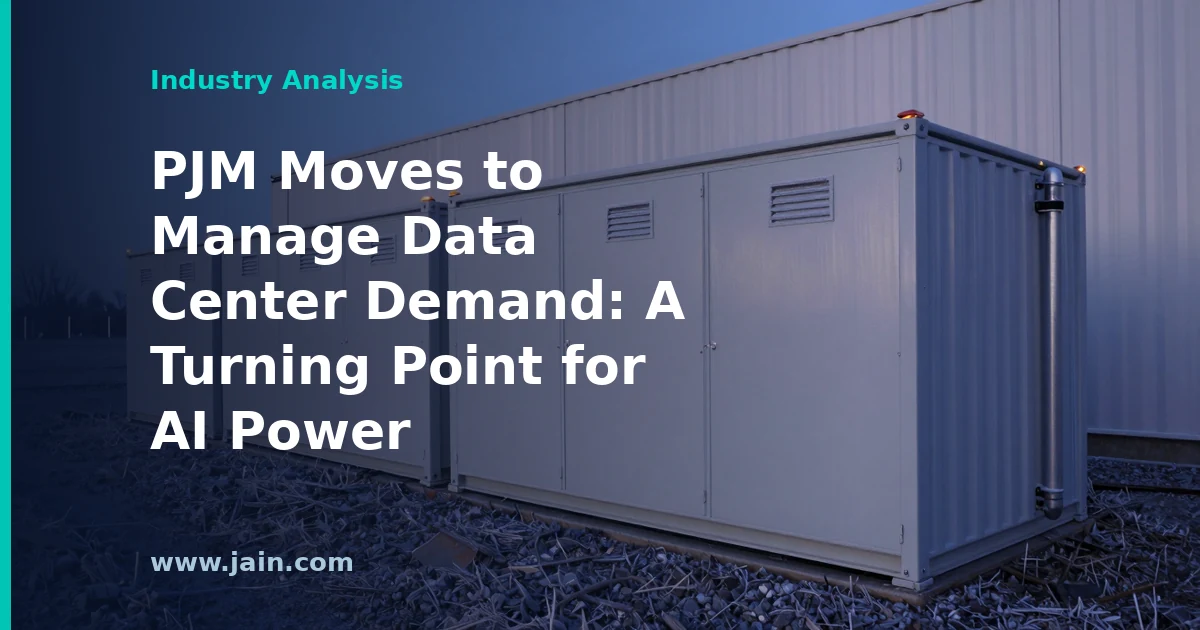 PJM Moves to Manage Data Center Demand: A Turning Point for AI Power