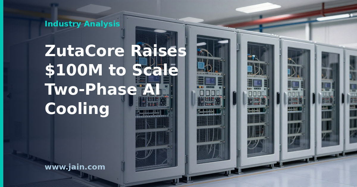 ZutaCore Raises $100M Series C to Scale Two-Phase AI Data Center Cooling