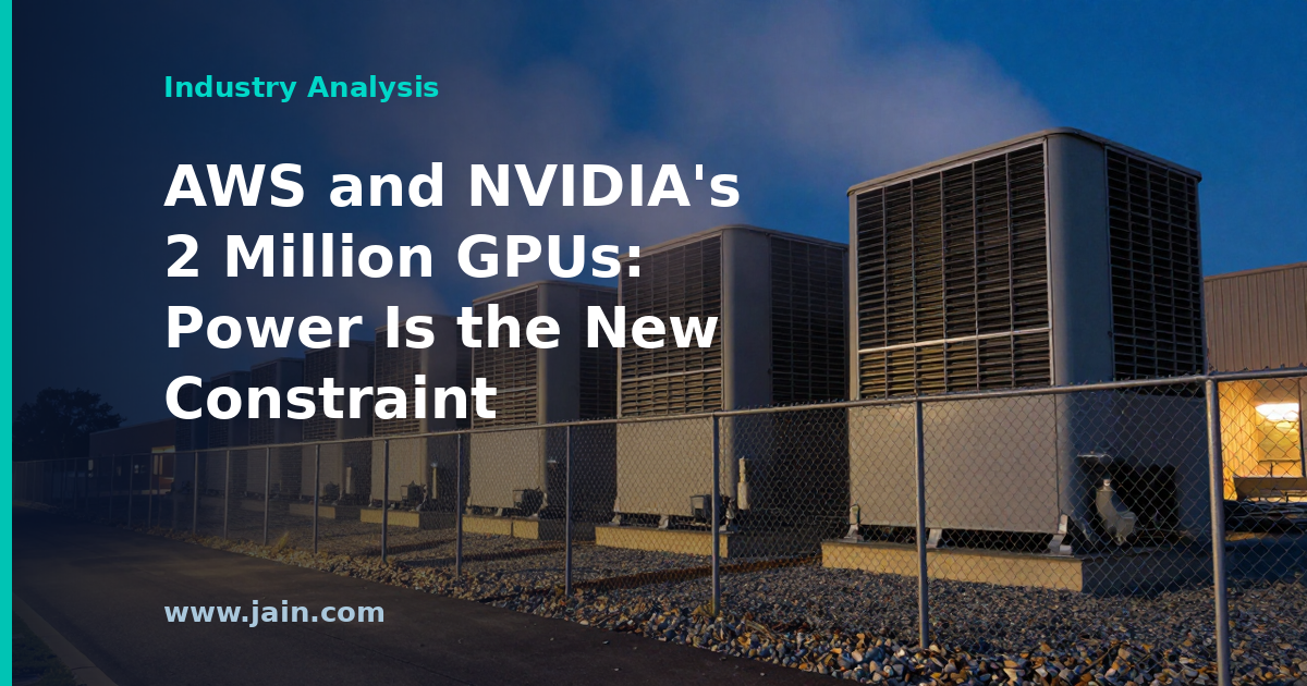 AWS and NVIDIA’s 2 Million GPUs: Power Is the New Constraint