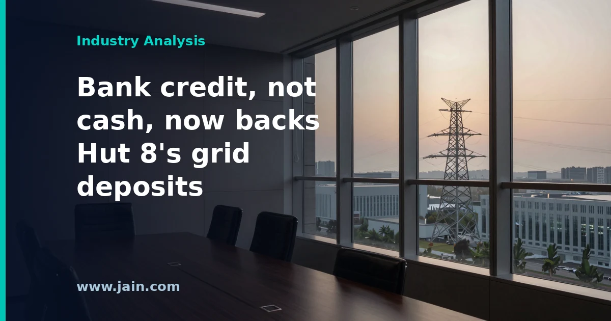 Hut 8 $1.07 billion revolving credit facility backing AI data center grid interconnection deposits with letters of credit