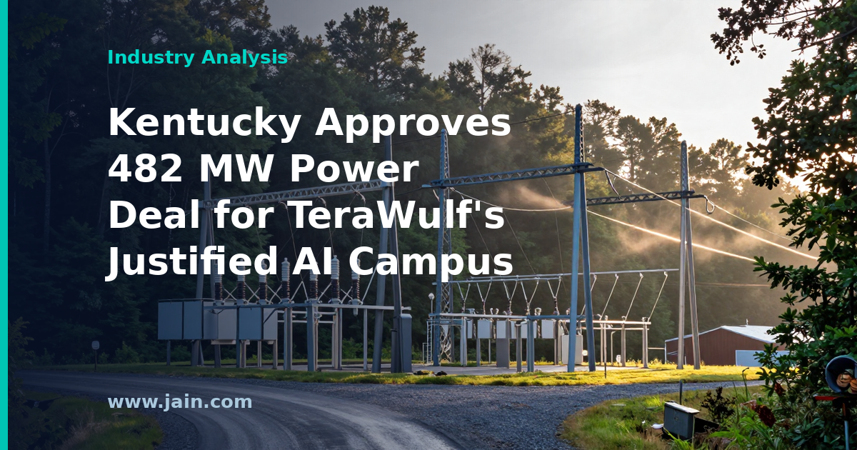 Kentucky Approves 482 MW Power Deal for TeraWulf’s Justified AI Campus