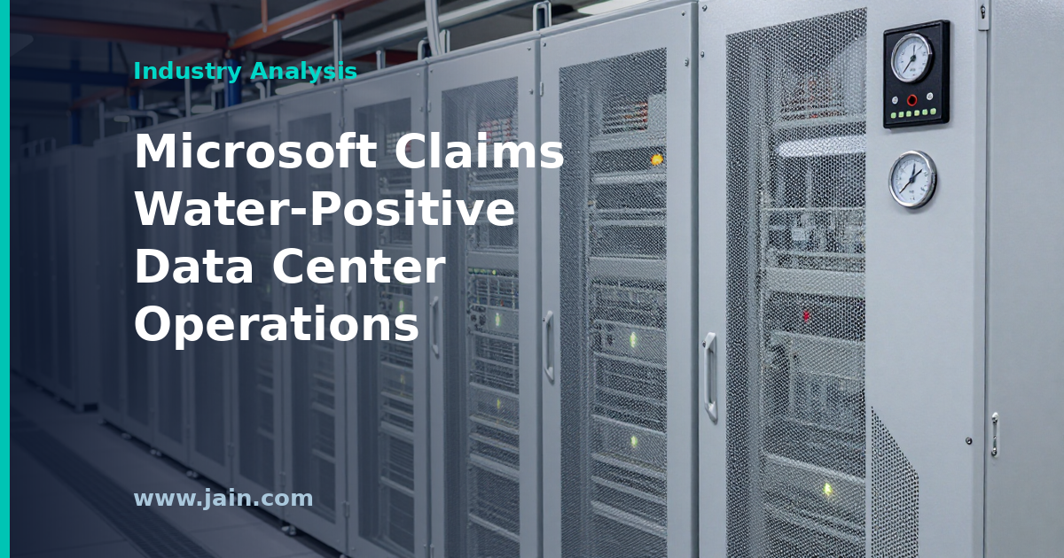 Microsoft Claims Water-Positive Data Center Operations: What the Claim Really Covers
